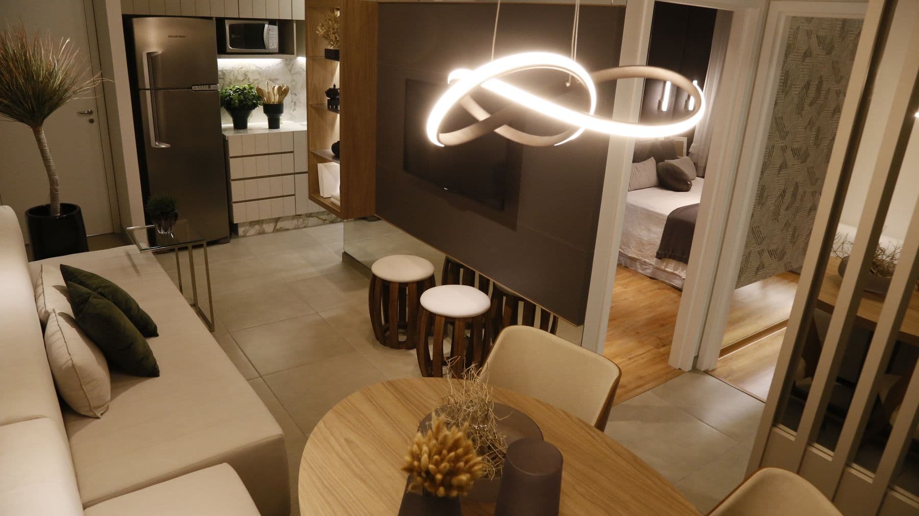 Bright California rental apartment interior